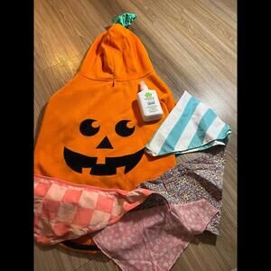Halloween Dog XXL Pumpkin Costume Bandana Perfume Bundle